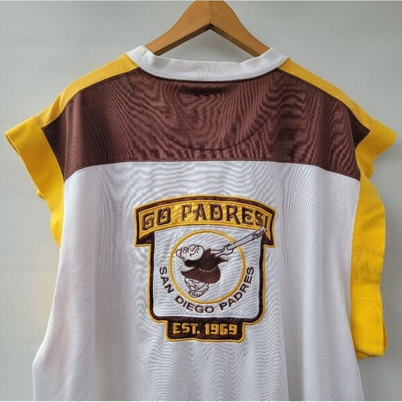 Cooperstown Collection GIII Carl Banks Mens 3XL Vintage San Diego Padres Jersey - Picture 14 of 15